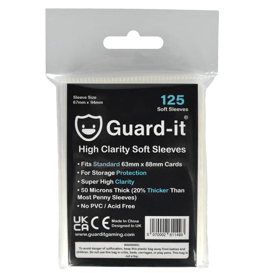 Standard Size Penny Sleeves – Clear | 67x94mm