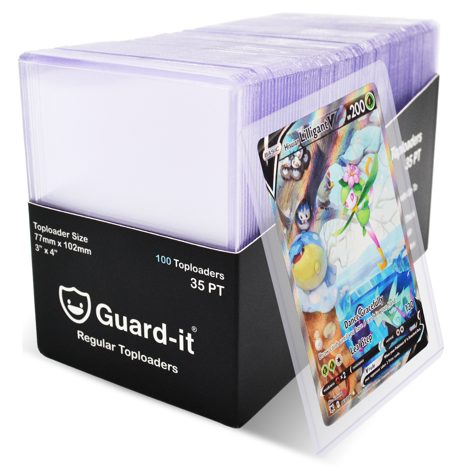 Guard-it - 35pt Rigid Clear Toploader Card Holders For Pokemon, TCG's Guard-it - 35pt Rigid Clear Toploader Card Holders For Pokemon, TCG's