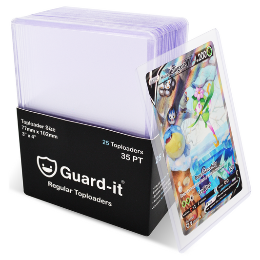 Guard-it - 35pt Rigid Clear Toploader Card Holders For Pokemon, TCG's & Sports
