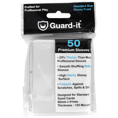 Standard Size Card Sleeves | 66x91mm Guard-it Standard Size Card Sleeves | 66x91mm Guard-it